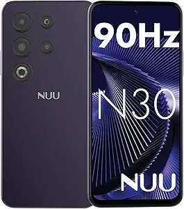 NUU N30 Cell Phone Unlocked for T-Mobile, Mint, Metro, Qlink, Tello 6GB/128GB, Teen Phone, Dual SIM 4G, Octa-Core 6.7" 90Hz HD+, Any Parental APP, Unlocked Android Phones, Purple, 1 Year US Warranty