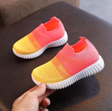 Children Running Sneakers Boys Kids Shoes Mesh Breathable Anti-Slip Walking Patchwork Tenis Toddler Soft Soled Girls Shoes