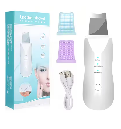 Ultrasonic Skin Scrubber Scrubber Deep Vibrate Facial Cleaner Shovel Face Scrubber Peeling Black Head Remover Facial Massager