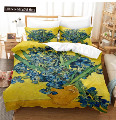 Almond Blossom By Van Gogh Duvet Cover Set Floral Flower Bedding Set For Girl Nordic Comforter Cover Queen King Size Bedding Set